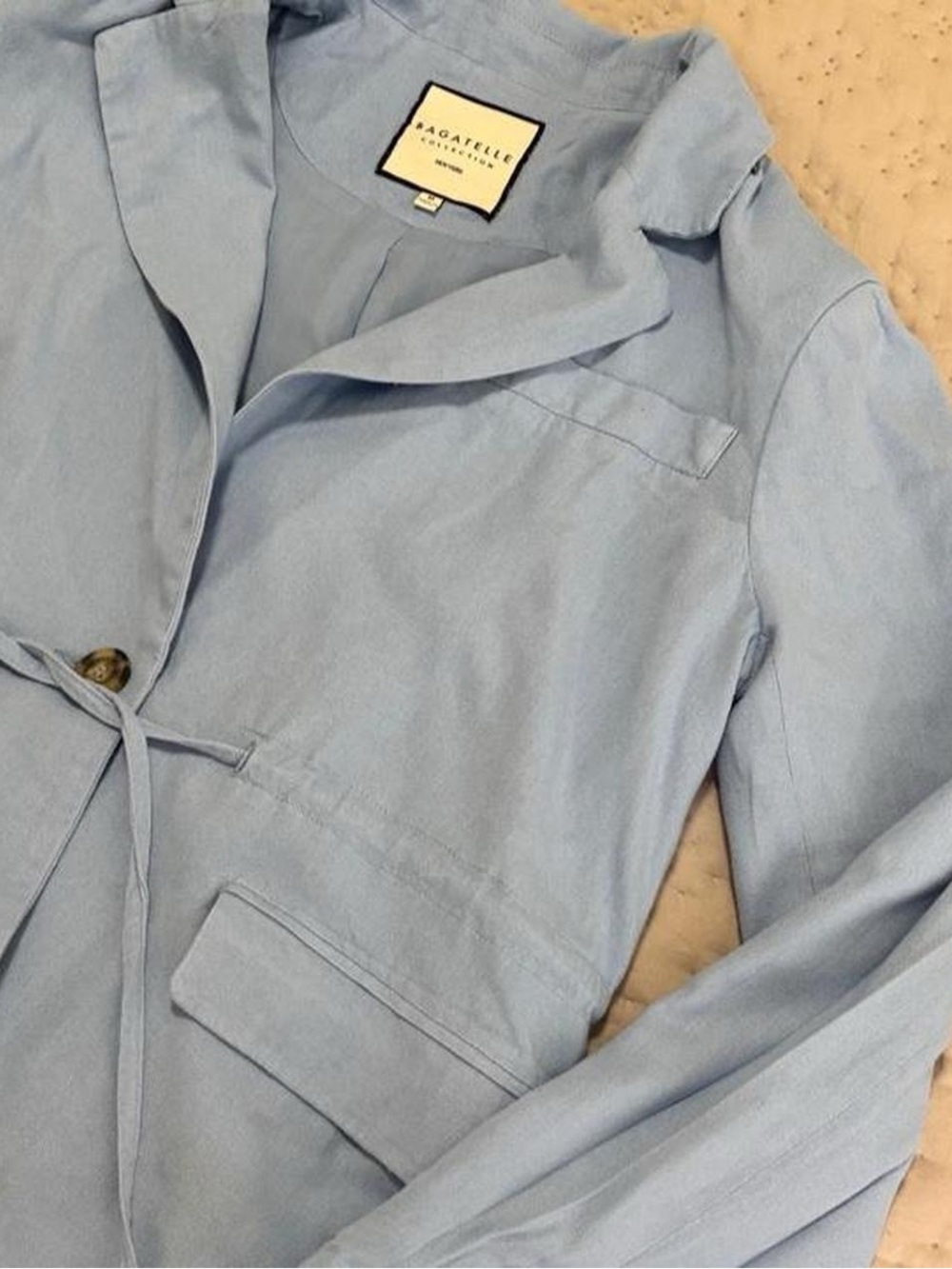 bagatelle Light Blue Women's Trench-Style Jacket